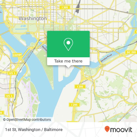 1st St, Washington, DC 20024 map