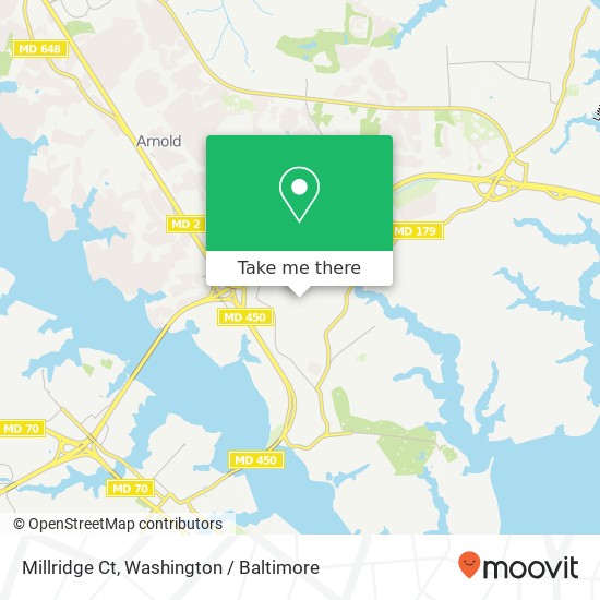 Mapa de Millridge Ct, Annapolis, MD 21409