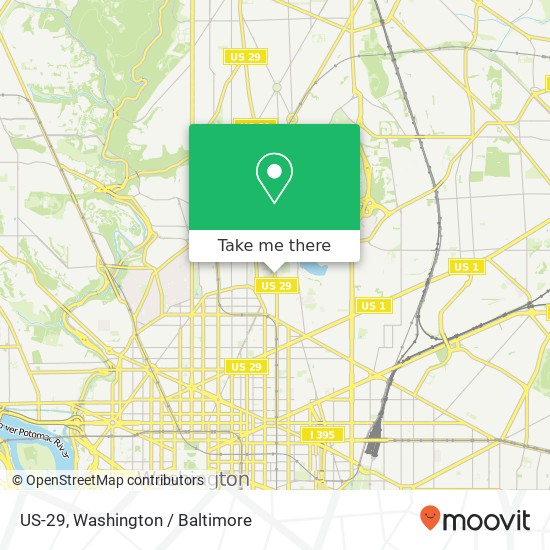 Mapa de US-29, Washington, DC 20059