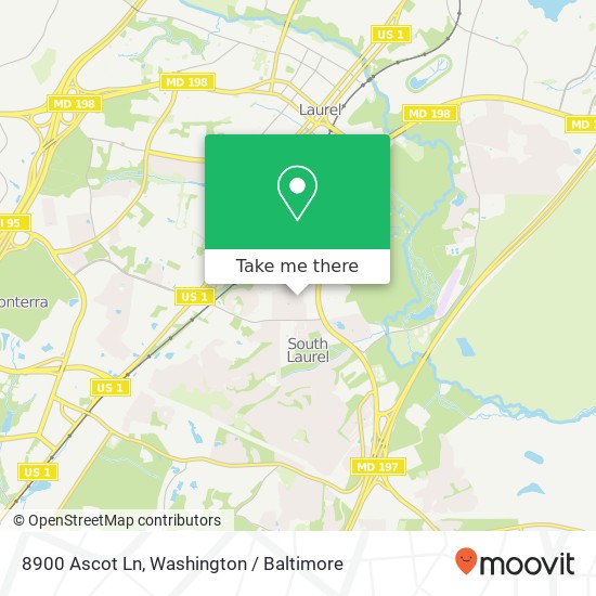8900 Ascot Ln, Laurel, MD 20708 map