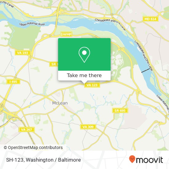 SH-123, McLean, VA 22101 map