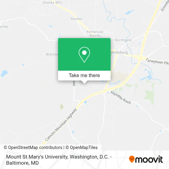 Mount St Mary's University map