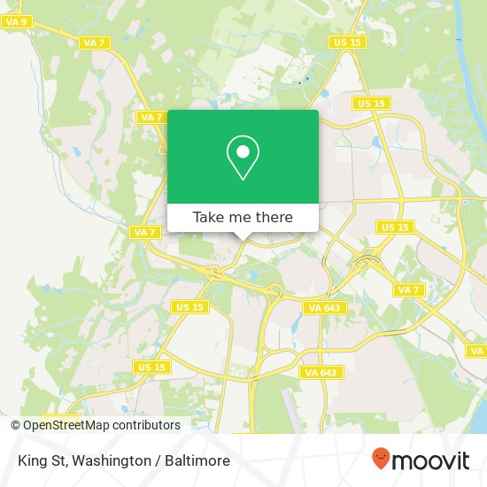 King St, Leesburg, VA 20175 map