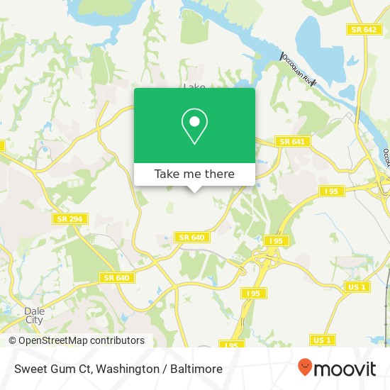 Sweet Gum Ct, Woodbridge, VA 22192 map