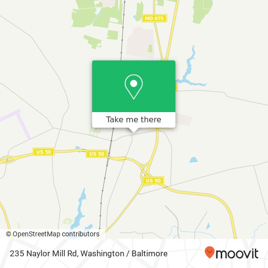 Mapa de 235 Naylor Mill Rd, Salisbury, MD 21801