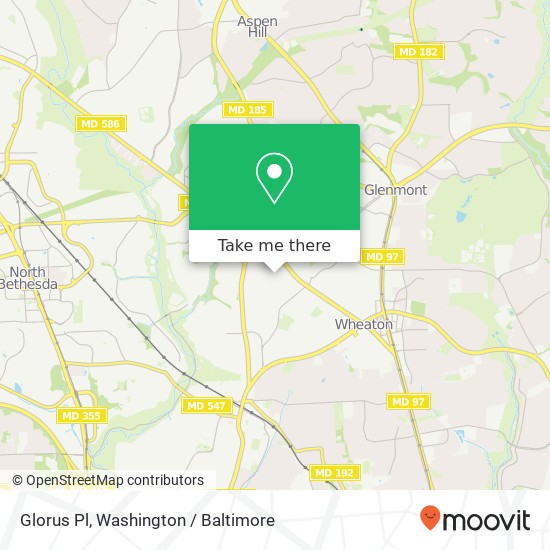 Glorus Pl, Silver Spring, MD 20902 map