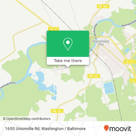 1650 Unionville Rd, Pocomoke City, MD 21851 map