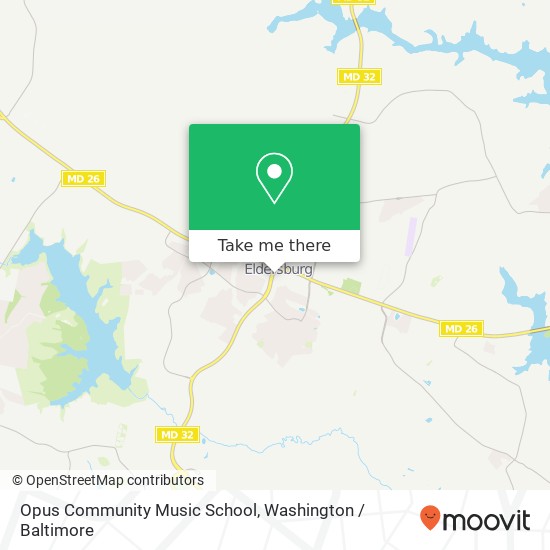 Mapa de Opus Community Music School, 6217 Sykesville Rd