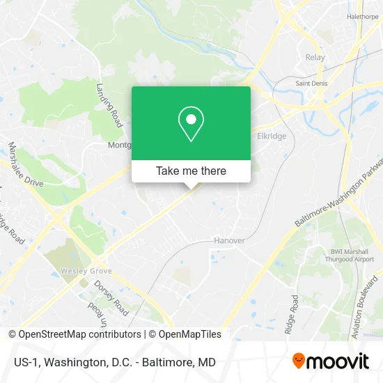 US-1 map