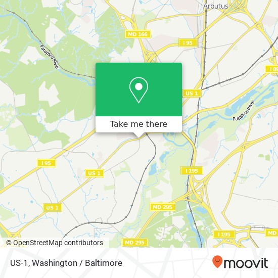 Mapa de US-1, Elkridge, MD 21075