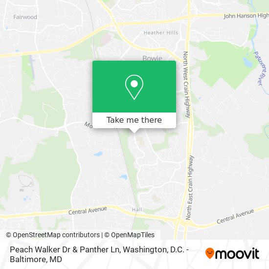 Mapa de Peach Walker Dr & Panther Ln