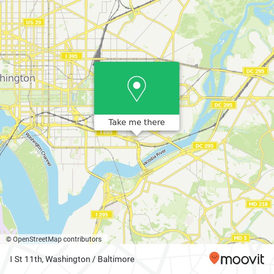 Mapa de I St 11th, Washington, DC 20003