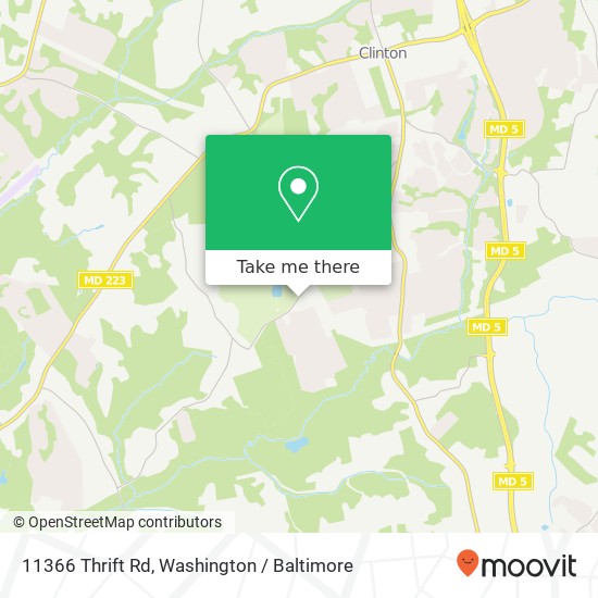 11366 Thrift Rd, Clinton, MD 20735 map