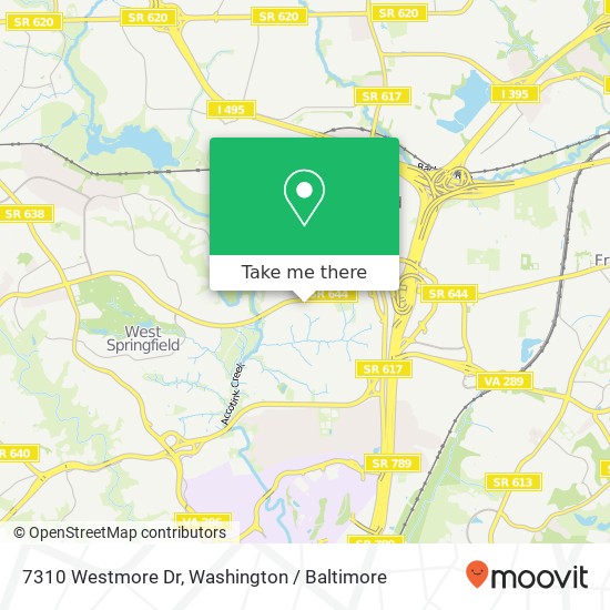 7310 Westmore Dr, Springfield, VA 22150 map