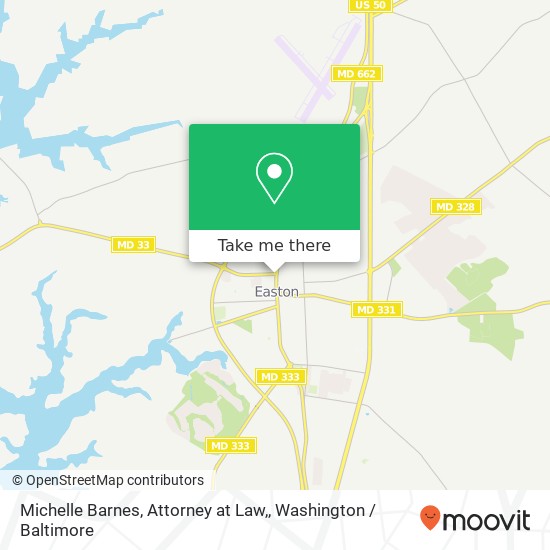 Mapa de Michelle Barnes, Attorney at Law,, 125 N Washington St