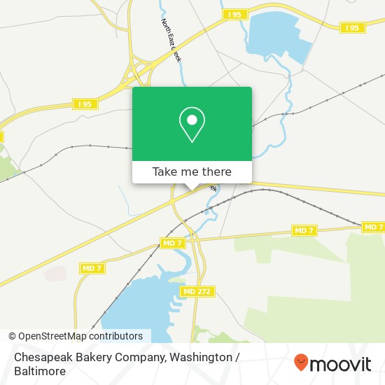 Mapa de Chesapeak Bakery Company, 2288 Pulaski Hwy