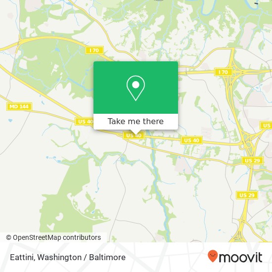 Eattini, 10045 Baltimore National Pike map