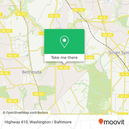 Highway 410, Chevy Chase, MD 20815 map