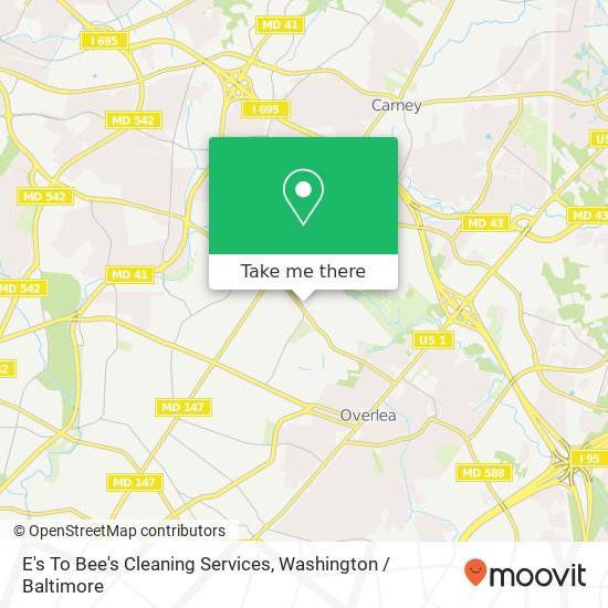 Mapa de E's To Bee's Cleaning Services, 7701 Daniels Ave