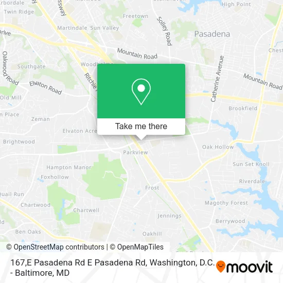 Mapa de 167,E Pasadena Rd E Pasadena Rd