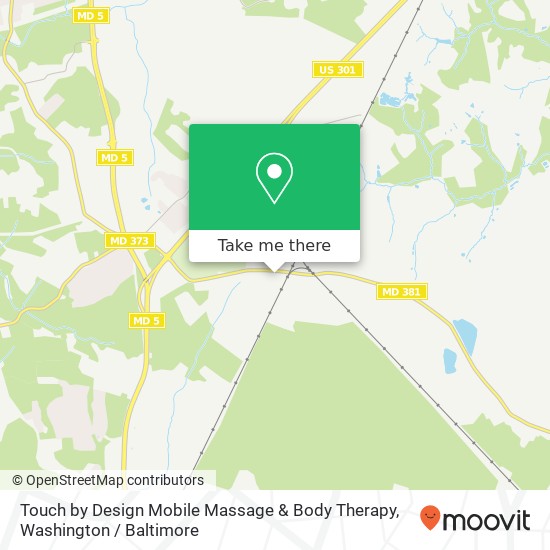 Touch by Design Mobile Massage & Body Therapy, 14109 Brandywine Rd map
