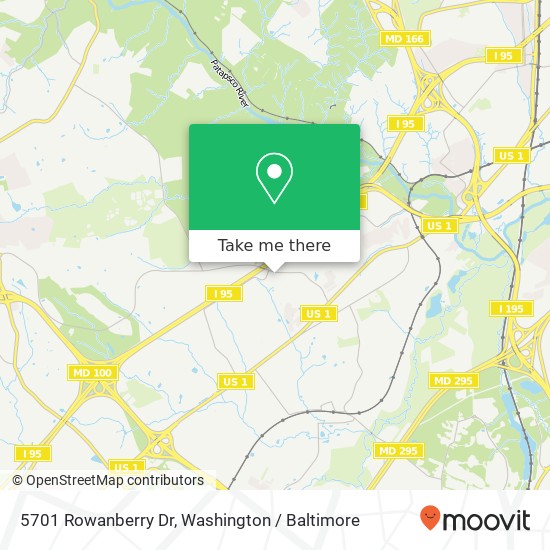 Mapa de 5701 Rowanberry Dr, Elkridge, MD 21075