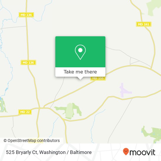Mapa de 525 Bryarly Ct, Churchville, MD 21028