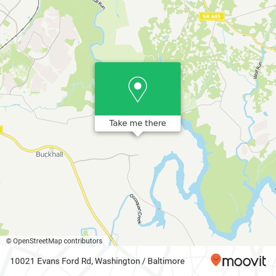 Mapa de 10021 Evans Ford Rd, Manassas, VA 20111