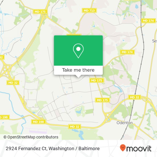 Mapa de 2924 Fernandez Ct, Fort Meade, MD 20755