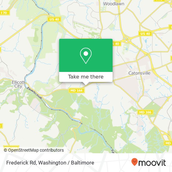 Frederick Rd, Catonsville, MD 21228 map