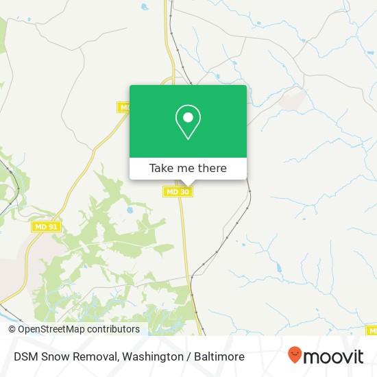 DSM Snow Removal, 14517 Hanover Pike map