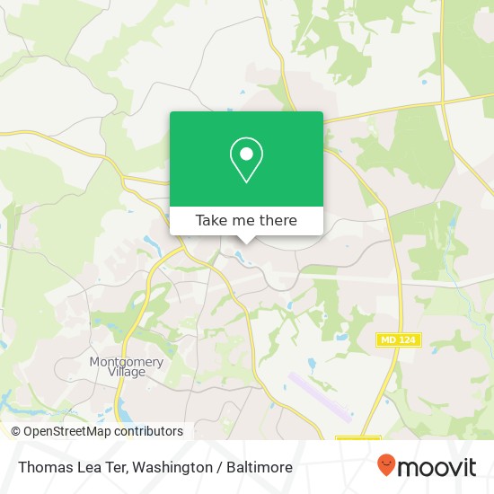 Mapa de Thomas Lea Ter, Montgomery Village, MD 20886