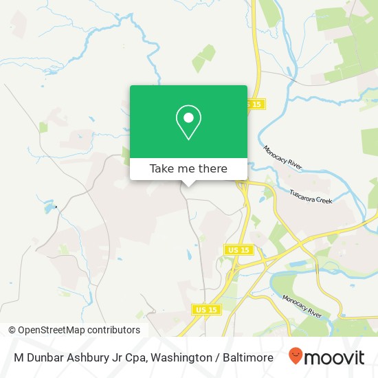 Mapa de M Dunbar Ashbury Jr Cpa, 7210 Indian Summer Ln