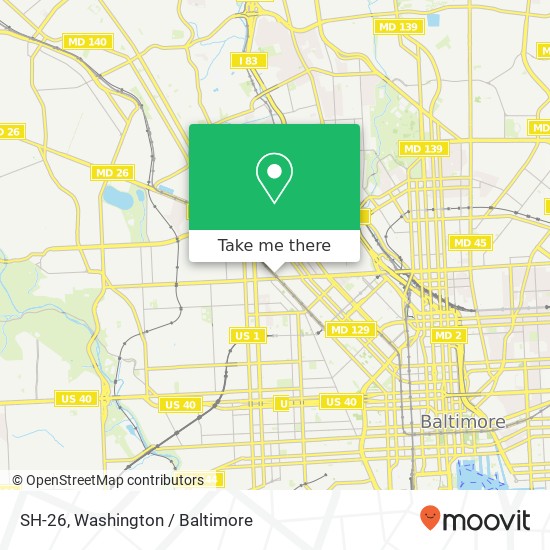 SH-26, Baltimore, MD 21217 map