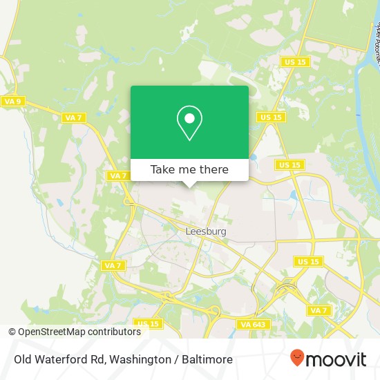 Old Waterford Rd, Leesburg, VA 20176 map