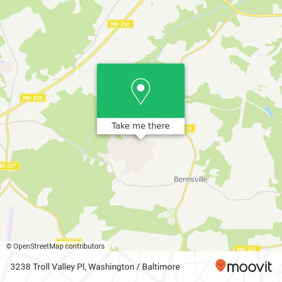 Mapa de 3238 Troll Valley Pl, White Plains, MD 20695