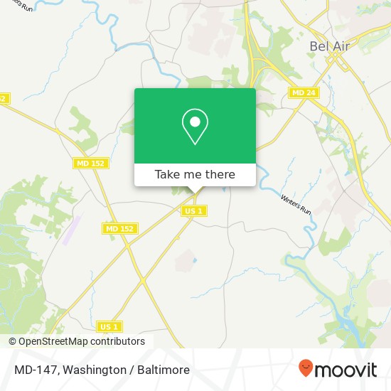 MD-147, Bel Air, MD 21014 map