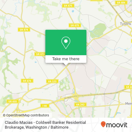 Claudio Macias - Coldwell Banker Residential Brokerage, 465 Maple Ave W map