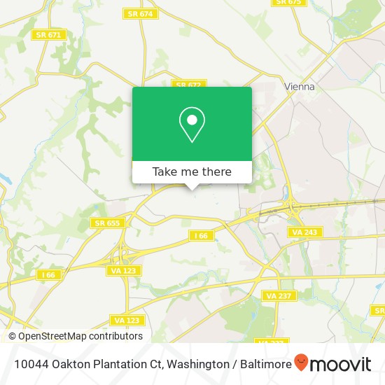 10044 Oakton Plantation Ct, Vienna, VA 22181 map