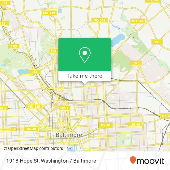 1918 Hope St, Baltimore, MD 21218 map