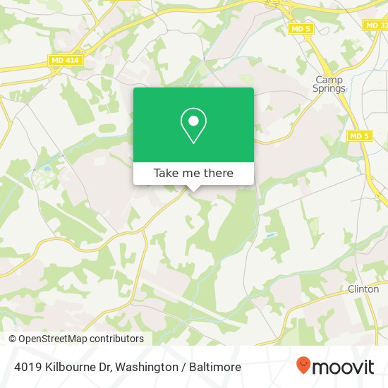 Mapa de 4019 Kilbourne Dr, Fort Washington, MD 20744