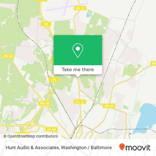 Mapa de Hunt Audio & Associates, 13148 Pennsylvania Ave