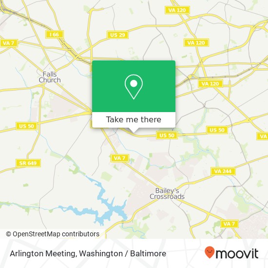 Arlington Meeting, Falls Church, VA 22044 map