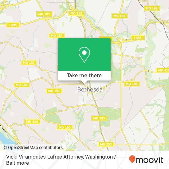 Mapa de Vicki Viramontes-Lafree Attorney, 7735 Old Georgetown Rd