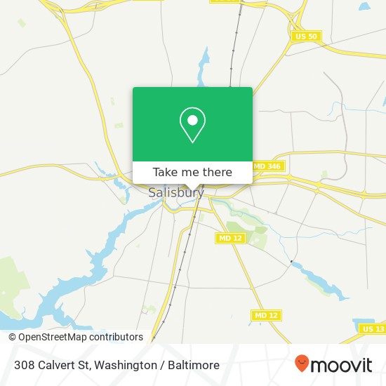 308 Calvert St, Salisbury, MD 21801 map