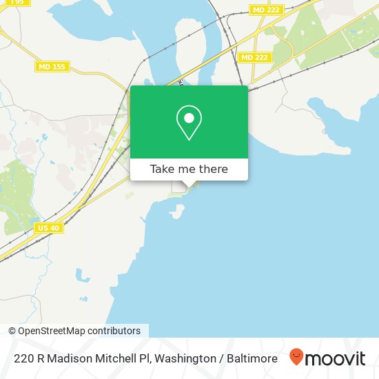 Mapa de 220 R Madison Mitchell Pl, Havre de Grace, MD 21078