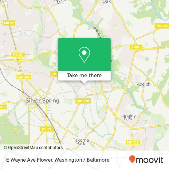 E Wayne Ave Flower, Silver Spring, MD 20901 map