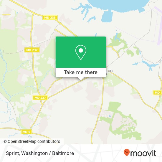 Mapa de Sprint, 21600 Great Mills Rd