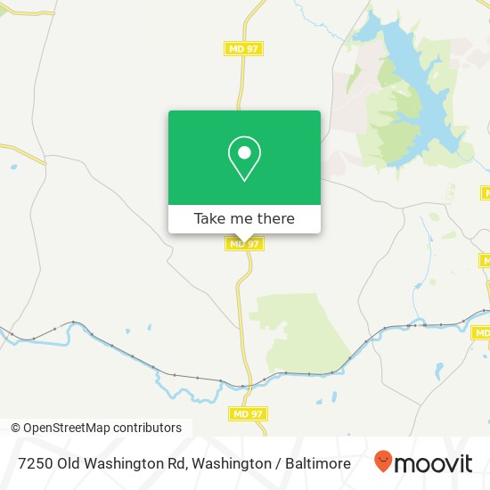 Mapa de 7250 Old Washington Rd, Woodbine, MD 21797