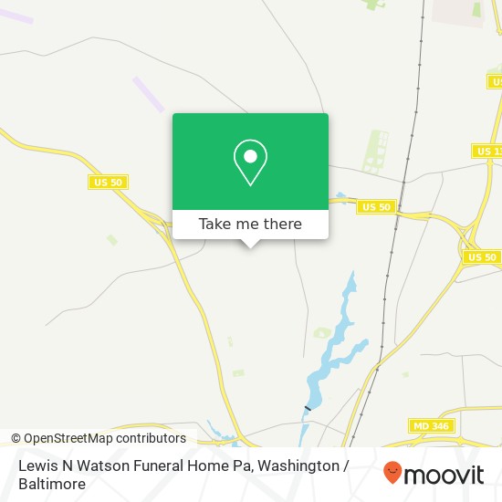 Mapa de Lewis N Watson Funeral Home Pa, 1618 West Rd